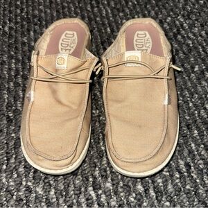 Hey Dude Men's Light Brown Slip-On Loafers